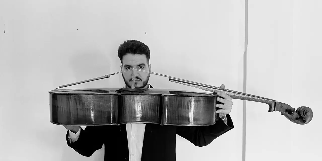 Alfons con el violonchelo barroco